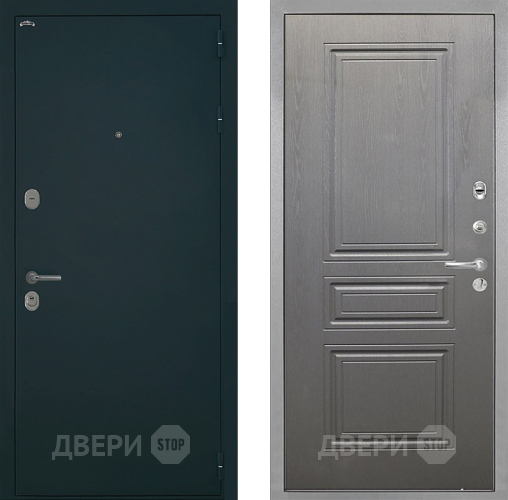 Входная металлическая Дверь Интекрон (INTECRON) Греция ФЛ-243 Графит вуд дуб в Серпухове