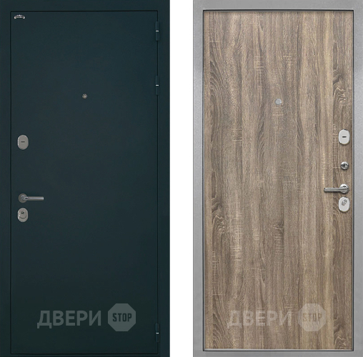 Входная металлическая Дверь Интекрон (INTECRON) Греция Гладкая Дуб турин в Серпухове