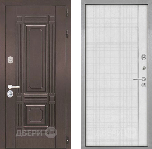Входная металлическая Дверь Интекрон (INTECRON) Италия В-07 с молдингом Лофт белый в Серпухове