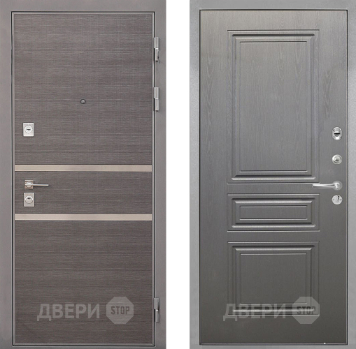 Дверь Интекрон (INTECRON) Неаполь ФЛ-243 Графит вуд дуб в Серпухове