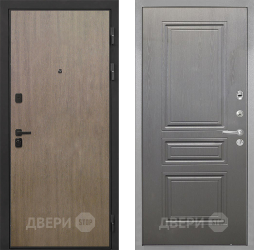 Входная металлическая Дверь Интекрон (INTECRON) Профит Black Венге Коричневый ФЛ-243 Графит вуд дуб в Серпухове