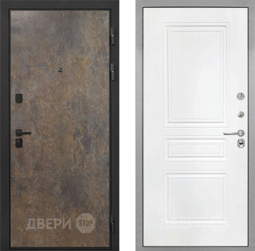 Дверь Интекрон (INTECRON) Профит Black Гранж ФЛ-243 Белый матовый в Серпухове