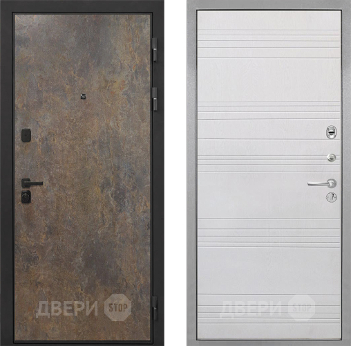 Дверь Интекрон (INTECRON) Профит Black Гранж ФЛ-316 Белый ясень в Серпухове