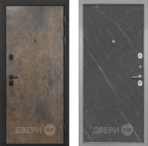 Дверь Интекрон (INTECRON) Профит Black Гранж Гладкая Гранит лава оникс в Серпухове