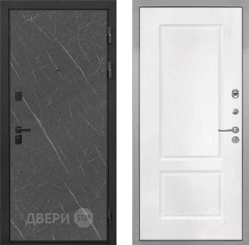 Дверь Интекрон (INTECRON) Профит Black Гранит Лава Оникс КВ-2 Белый матовый в Серпухове