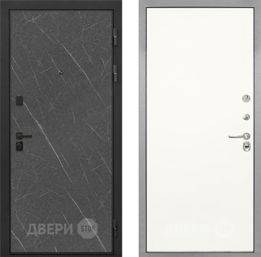 Дверь Интекрон (INTECRON) Профит Black Гранит Лава Оникс Гладкая Слоновая кость в Серпухове