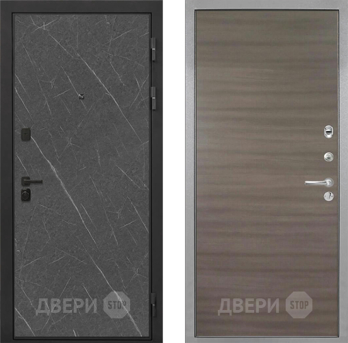 Входная металлическая Дверь Интекрон (INTECRON) Профит Black Гранит Лава Оникс Гладкая Дуб тоскано поперечный в Серпухове