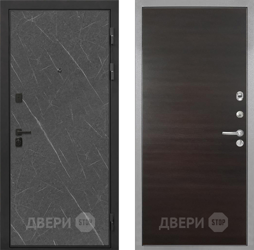 Дверь Интекрон (INTECRON) Профит Black Гранит Лава Оникс Гладкая Эковенге поперечный в Серпухове