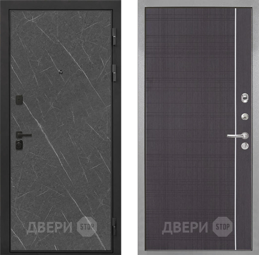 Дверь Интекрон (INTECRON) Профит Black Гранит Лава Оникс В-07 с молдингом Венге в Серпухове