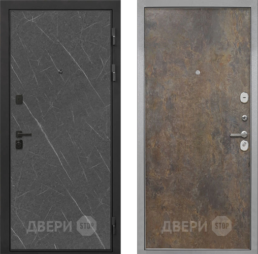 Дверь Интекрон (INTECRON) Профит Black Гранит Лава Оникс Гладкая Гранж в Серпухове