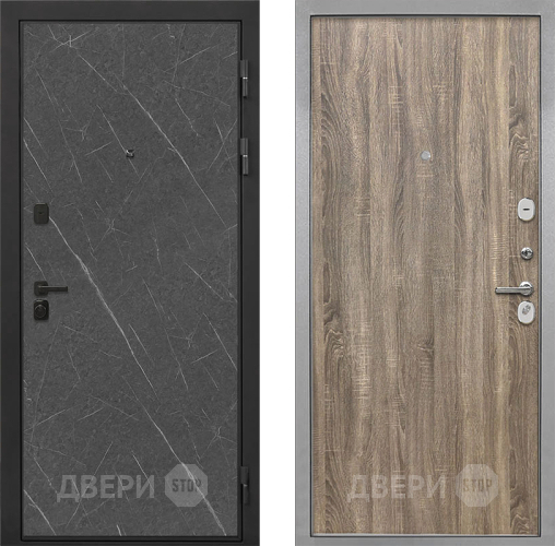 Дверь Интекрон (INTECRON) Профит Black Гранит Лава Оникс Гладкая Дуб турин в Серпухове