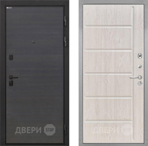 Входная металлическая Дверь Интекрон (INTECRON) Профит Black Эковенге ФЛ-102 Сосна белая в Серпухове
