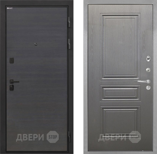 Входная металлическая Дверь Интекрон (INTECRON) Профит Black Эковенге ФЛ-243 Графит вуд дуб в Серпухове