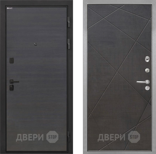 Дверь Интекрон (INTECRON) Профит Black Эковенге Лучи-М Венге распил кофе в Серпухове