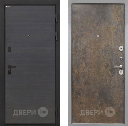 Дверь Интекрон (INTECRON) Профит Black Эковенге Гладкая Гранж в Серпухове