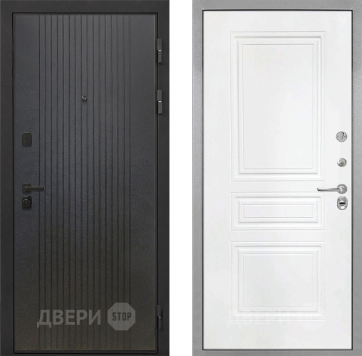 Входная металлическая Дверь Интекрон (INTECRON) Профит Black ФЛ-295 ФЛ-243 Белый матовый в Серпухове