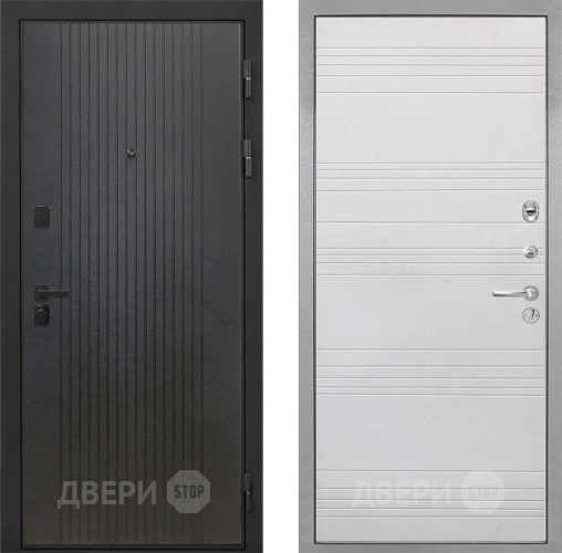 Входная металлическая Дверь Интекрон (INTECRON) Профит Black ФЛ-295 ФЛ-316 Белый ясень в Серпухове