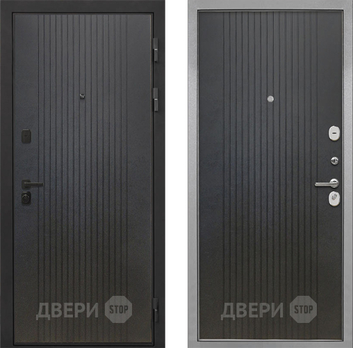 Входная металлическая Дверь Интекрон (INTECRON) Профит Black ФЛ-295 ФЛ-295 Лофт черный в Серпухове