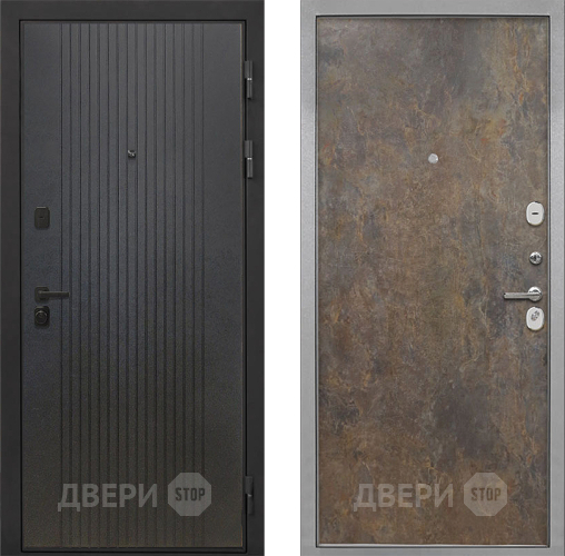 Входная металлическая Дверь Интекрон (INTECRON) Профит Black ФЛ-295 Гладкая Гранж в Серпухове