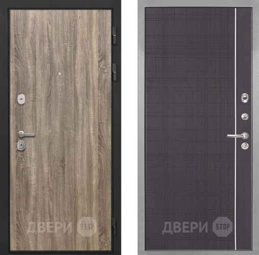 Дверь Интекрон (INTECRON) Гектор Дуб Турин В-07 с молдингом Венге в Серпухове
