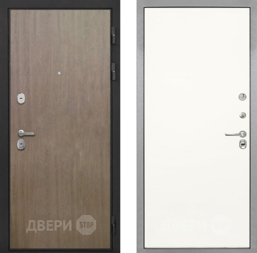 Входная металлическая Дверь Интекрон (INTECRON) Гектор Венге Коричневый Гладкая Слоновая кость в Серпухове