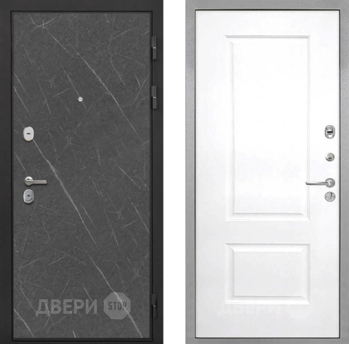 Входная металлическая Дверь Интекрон (INTECRON) Гектор Гранит Лава Оникс Альба Роял Вуд белый в Серпухове