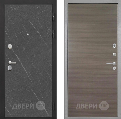 Входная металлическая Дверь Интекрон (INTECRON) Гектор Гранит Лава Оникс Гладкая Дуб тоскано поперечный в Серпухове
