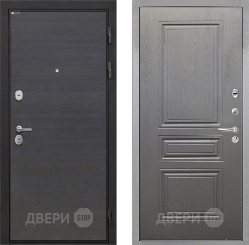 Входная металлическая Дверь Интекрон (INTECRON) Гектор Эковенге ФЛ-243 Графит вуд дуб в Серпухове