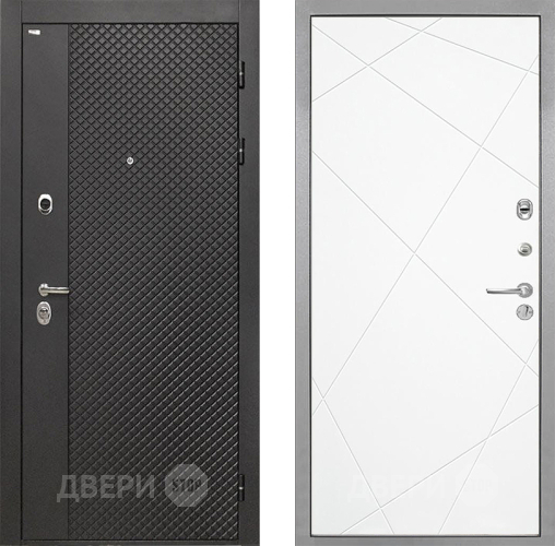 Входная металлическая Дверь Интекрон (INTECRON) Олимпия Black 4К Лучи-М Софт милк в Серпухове