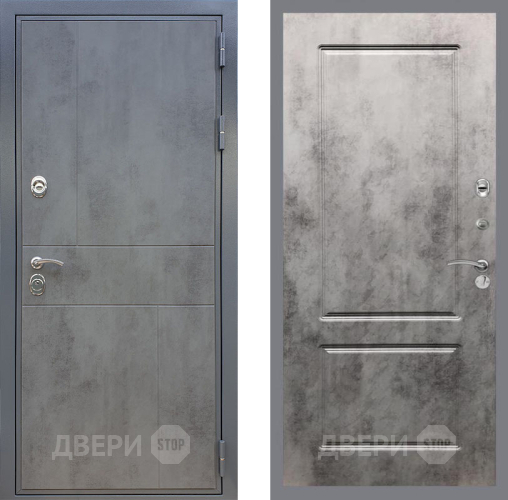 Дверь Рекс (REX) ФЛ-290 FL-117 Бетон темный в Серпухове