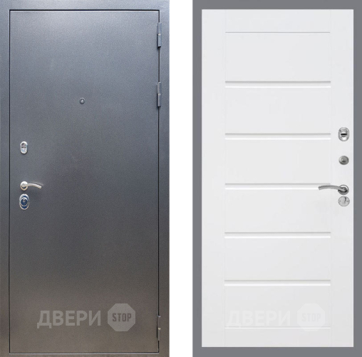 Входная металлическая Дверь Рекс (REX) 11 Сити Белый ясень в Серпухове