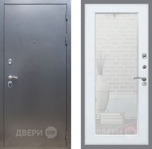 Дверь Рекс (REX) 11 Зеркало Пастораль Силк Сноу в Серпухове