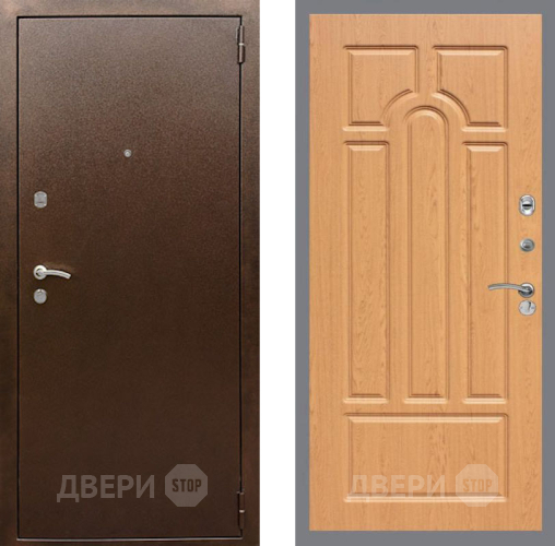 Дверь Рекс (REX) 1А Медный Антик FL-58 Дуб в Серпухове