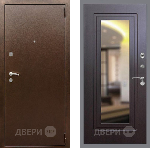 Дверь Рекс (REX) 1А Медный Антик FLZ-120 Венге в Серпухове