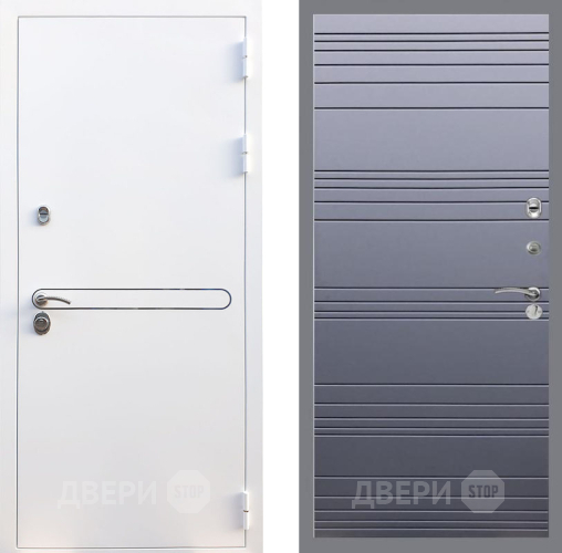 Входная металлическая Дверь Рекс (REX) 27 Line Силк титан в Серпухове
