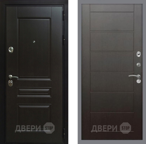 Входная металлическая Дверь Рекс (REX) Премиум-Н Сити Венге в Серпухове