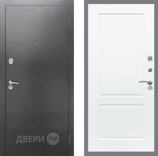 Дверь Рекс (REX) 2А Серебро Антик FL-117 Силк Сноу в Серпухове