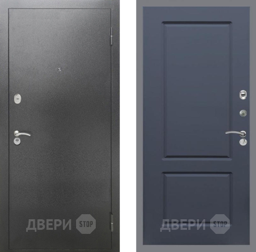 Дверь Рекс (REX) 2А Серебро Антик FL-117 Силк титан в Серпухове