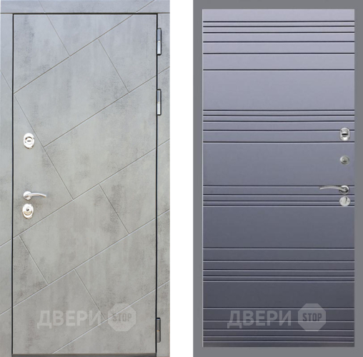 Дверь Рекс (REX) 22 Line Силк титан в Серпухове