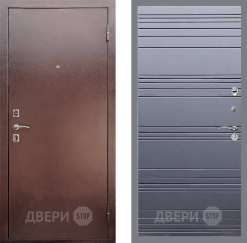 Входная металлическая Дверь Рекс (REX) 1 Line Силк титан в Серпухове