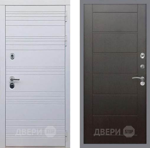 Входная металлическая Дверь Рекс (REX) 14 Силк Сноу Сити Венге в Серпухове