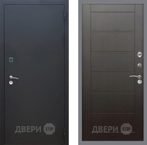 Входная металлическая Дверь Рекс (REX) 1A Черный Муар Сити Венге в Серпухове