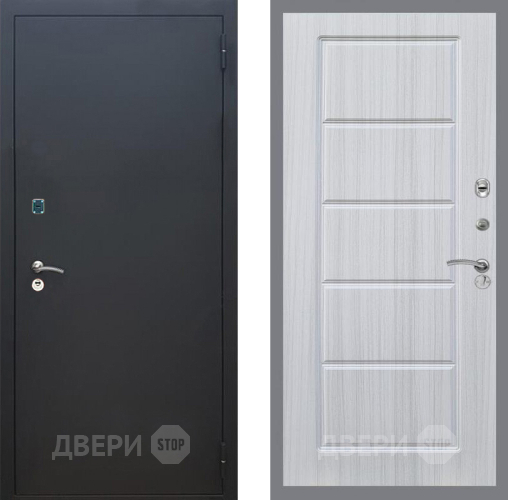 Дверь Рекс (REX) 1A Черный Муар FL-39 Сандал белый в Серпухове