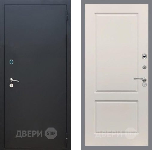 Входная металлическая Дверь Рекс (REX) 1A Черный Муар FL-117 Шампань в Серпухове