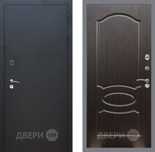 Дверь Рекс (REX) 1A Черный Муар FL-128 Венге светлый в Серпухове