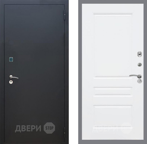 Дверь Рекс (REX) 1A Черный Муар FL-243 Силк Сноу в Серпухове