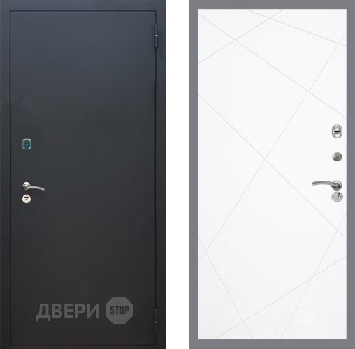 Дверь Рекс (REX) 1A Черный Муар FL-291 Силк Сноу в Серпухове