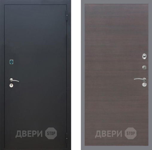 Дверь Рекс (REX) 1A Черный Муар GL венге поперечный в Серпухове