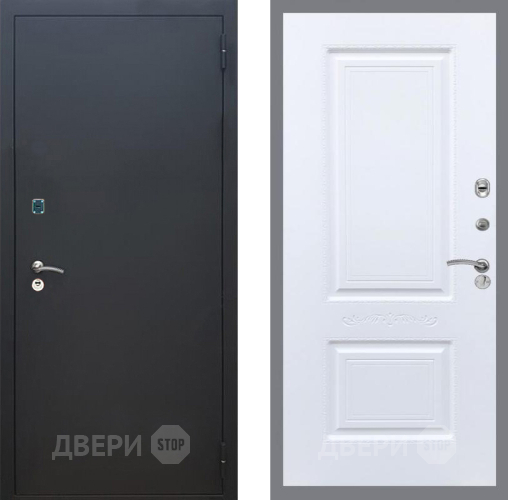 Дверь Рекс (REX) 1A Черный Муар Смальта Силк Сноу в Серпухове