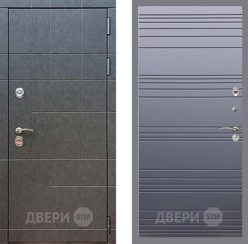 Входная металлическая Дверь Рекс (REX) 21 Line Силк титан в Серпухове